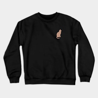 Cat Silhouette - Rose Gold Crewneck Sweatshirt